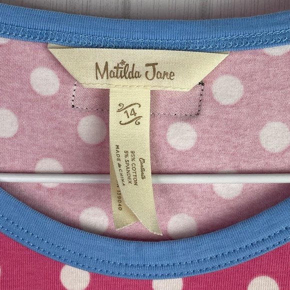 Matilda Jane Dress Girls Collecting Leaves14 Polka Dot Floral Long Sleeve - Picture 6 of 11